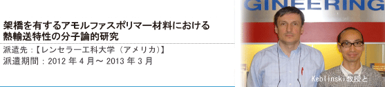 周囲環境依存性を有する透過選択性機能膜の製作とタンパク質物質移動能動制御技術の確立:小宮敦樹【フランス国立応用科学院リヨン校　INSA-Lyon(フランス)】