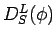 $ D_S^L(\phi)$