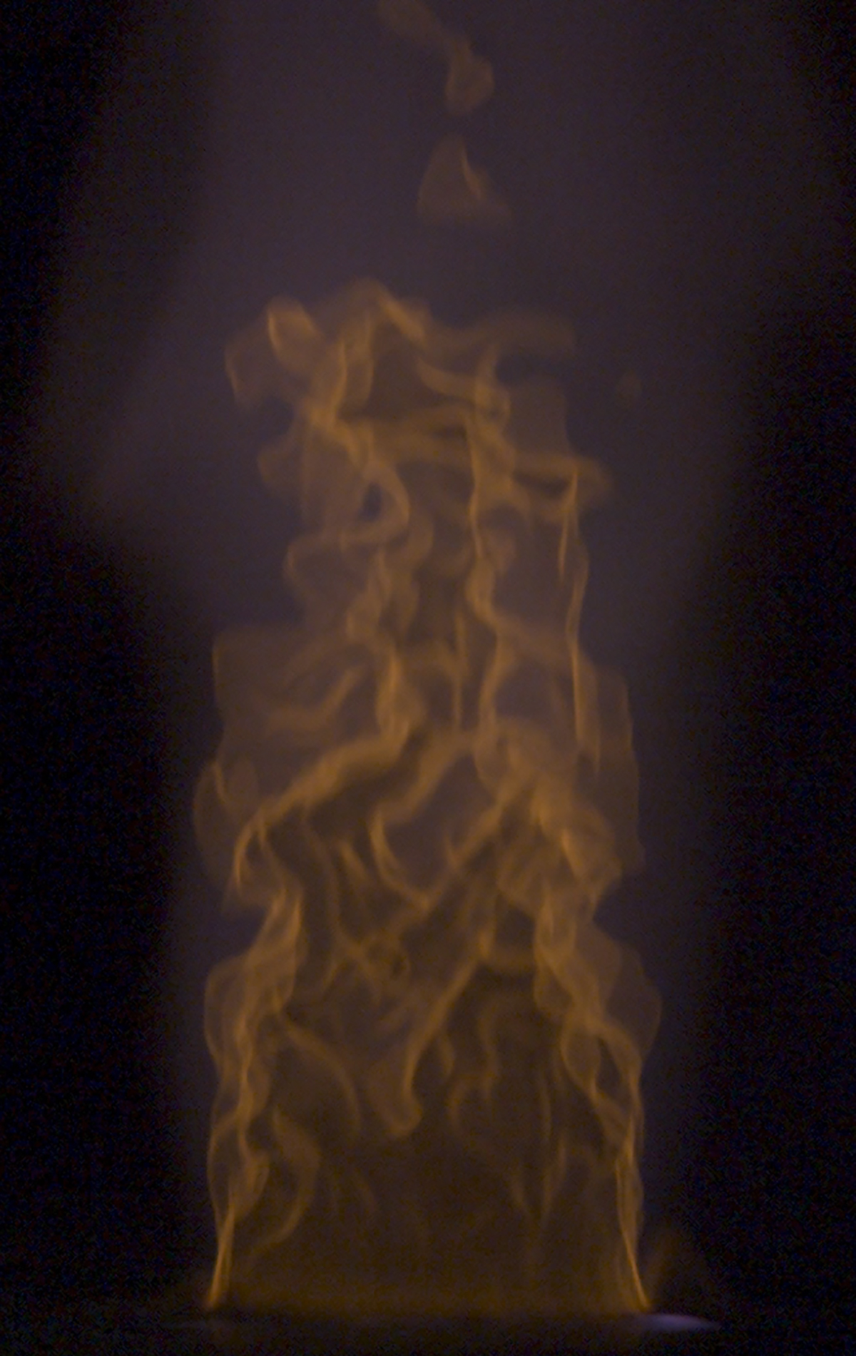 Premixed turbulent ammonia/air flame stabilized on a burner