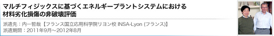 マルチフィジックスに基づくエネルギープラントシステムにおける材料劣化損傷の非破壊評価[内一哲哉【フランス国立応用科学院リヨン校INSA-Lyon)】